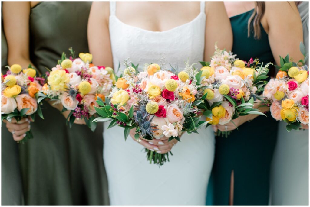 detail photo of wedding florals